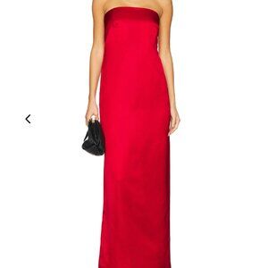 A.L.C Ani Gown Really Red Strapless Maxi Gown Dress NWT Size 10